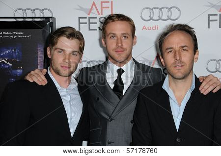 Mike Vogel, Ryan Gosling, Derek Cianfrance at the 