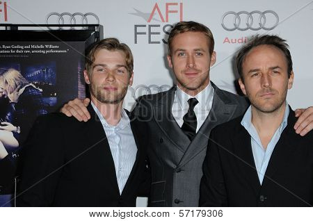 Mike Vogel, Ryan Gosling, Derek Cianfrance at the 