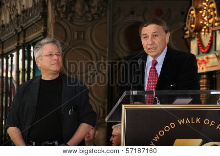 Alan Menken, Richard Sherman at the Alan Menken Hollywood Walk of Fame Star Ceremony, El Capitan Theater, Hollywood, CA. 11-10-10