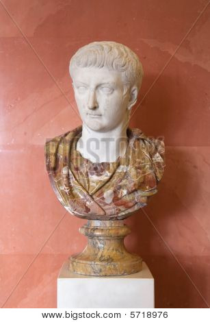 Marble Bust Of Tiberius   FromÂ the St.petersburg Hermitage Collection