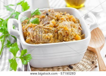 Braised duck