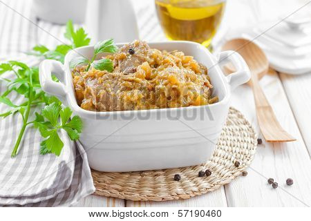 Braised duck