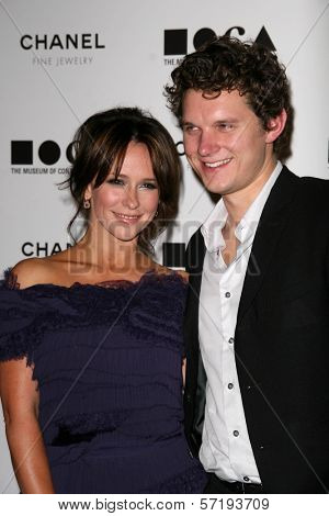 Jennifer Love Hewitt and Alex Beh at MOCA's Annual Gala 