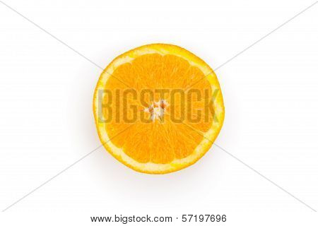 Slice Of Orange Top View