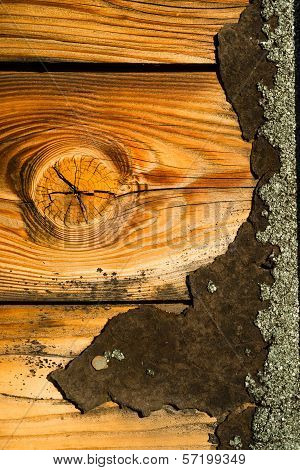 Knotty Pine Board Weathered Wood Asphalt Shingle Roofing Siding House