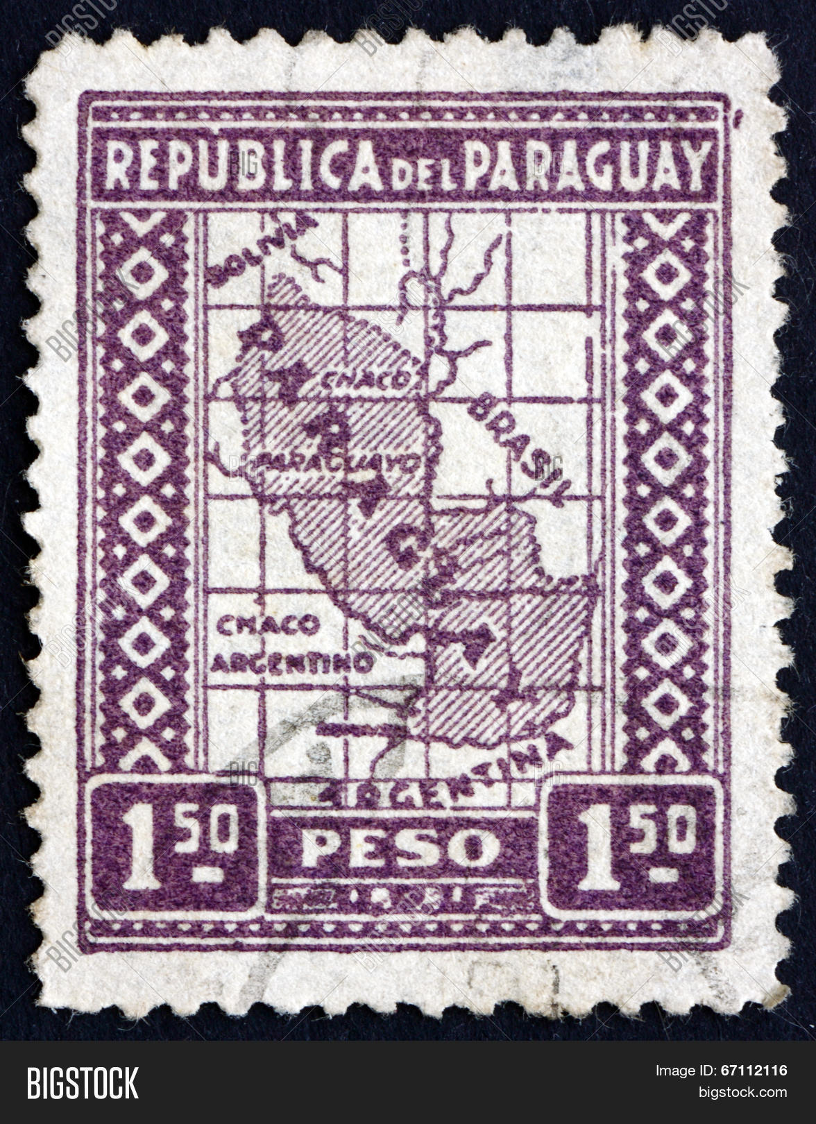 Postage Stamp Paraguay Image & Photo (Free Trial) Bigstock