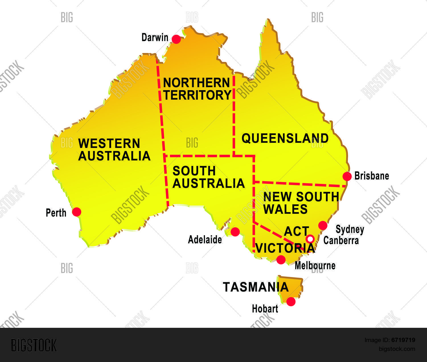 Australian Map With Cities