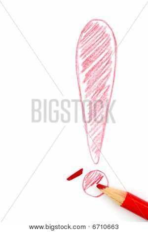 rotes Ausrufezeichen