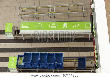Interior Of Katowice International Airport - Pyrzowice, Poland.