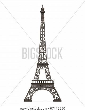 Eiffel Tower Isolated
