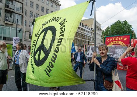 CND Banner, protest march
