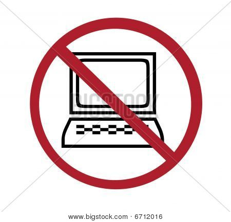 Sign - No Computers Image & Photo (Free Trial) | Bigstock