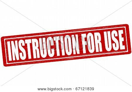 Instruction For Use
