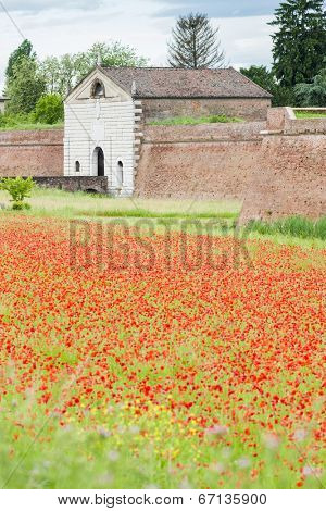fortification of Sabbioneta city, Lombardy, Italy