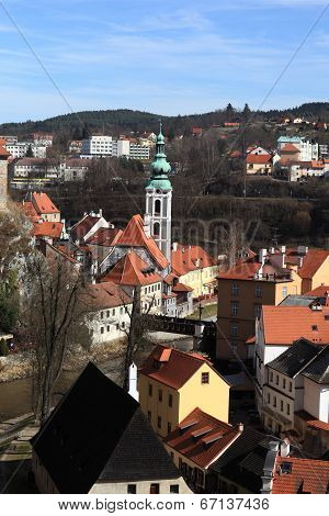 View Of St. Jost Church In Cesky Krumlov