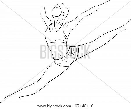 Silhouette of dancer