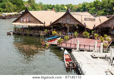 Kanchanaburi, Thailand - May 23, 2014:view Over River Kwai, Kanchanaburi Province, Thailand.