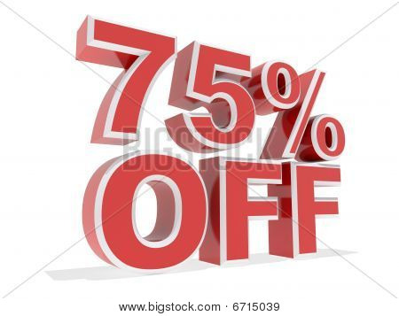 75% rabat