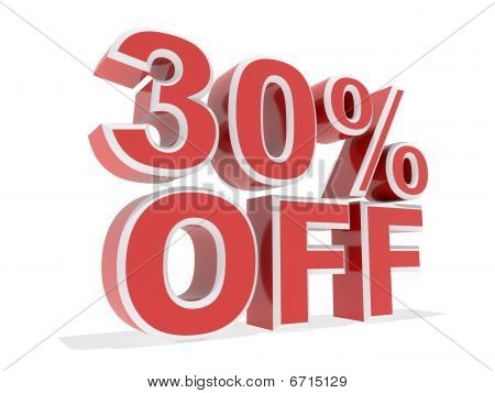30%的折扣
