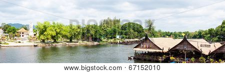 Kanchanaburi, Thailand - May 23, 2014:view Over River Kwai, Kanchanaburi Province, Thailand.