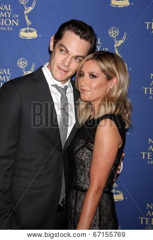 LOS ANGELES - JUN 20:  Christopher French, Ashley Tisdale at the 2014 Creative Daytime Emmy Awards at the The Westin Bonaventure on June 20, 2014 in Los Angeles, CA