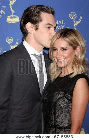 LOS ANGELES - JUN 20:  Christopher French, Ashley Tisdale at the 2014 Creative Daytime Emmy Awards at the The Westin Bonaventure on June 20, 2014 in Los Angeles, CA