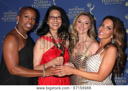LOS ANGELES - JUN 20:  Christine Lai-Johnson, Bold and Beautiful Makeup Team at the 2014 Creative Daytime Emmy Awards at the The Westin Bonaventure on June 20, 2014 in Los Angeles, CA