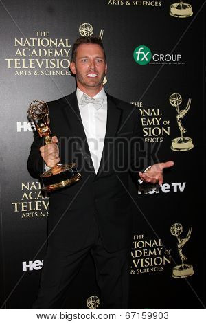 LOS ANGELES - JUN 22:  Eric Martsolf at the 2014 Daytime Emmy Awards Press Room at the Beverly Hilton Hotel on June 22, 2014 in Beverly Hills, CA