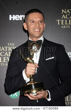 LOS ANGELES - JUN 22:  Rodner Figueroa at the 2014 Daytime Emmy Awards Press Room at the Beverly Hilton Hotel on June 22, 2014 in Beverly Hills, CA