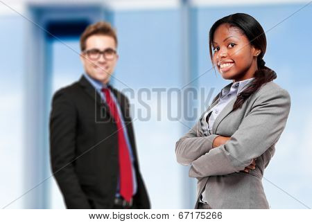 Business partners in a modern office 