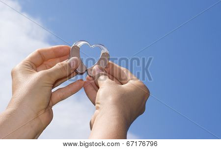 Showing A Heart From Hearing Aids