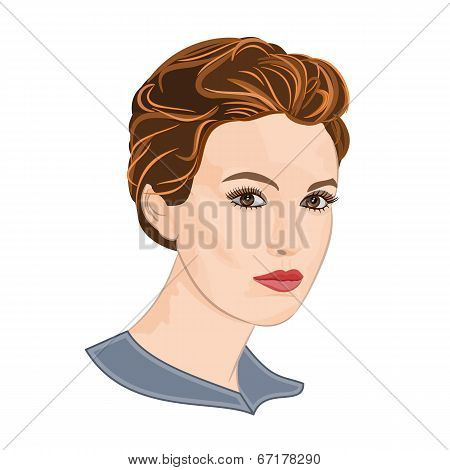Girl With Short Hair Vector