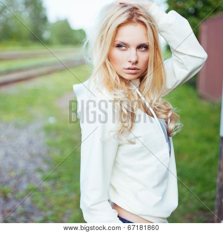 Beautiful girl outdoor portrait