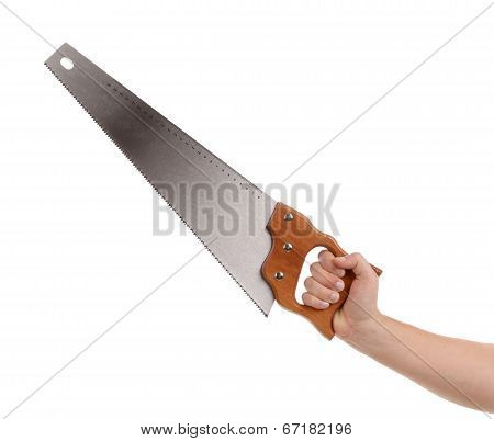 Wood hand saw.