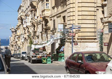 Live On The Street Of Valleta, Malta