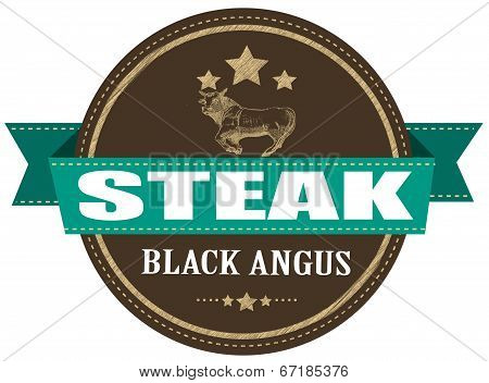Black Angus Steak Stamp