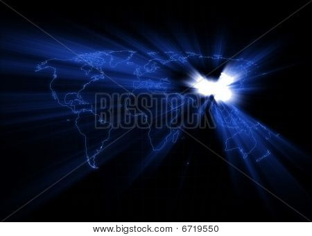 World Map - China