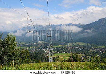 View of the mountains