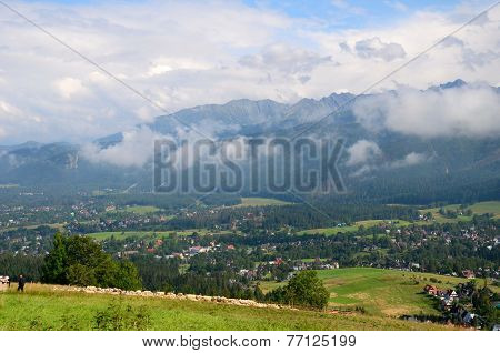 View of the mountains