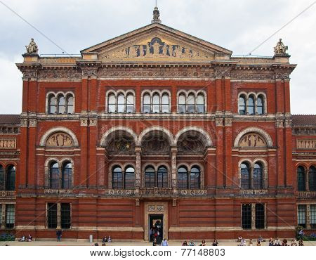 LONDON, UK - AUGUST 24, 2014: Victoria and Albert Museum historic building. V&A Museum is the world'