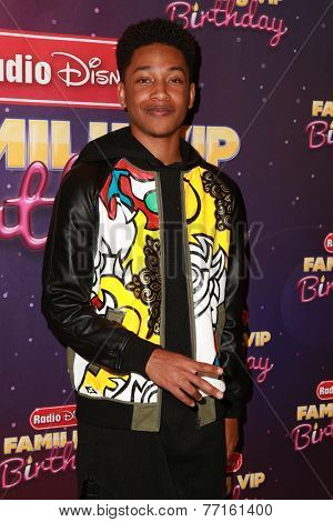 LOS ANGELES - NOV 22:  Jacob Latimore at the Radio Disney's Family VIP Birthday at the Club Nokia on November 22, 2014 in Los Angeles, CA