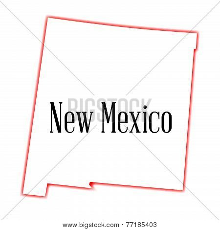 New Mexico State Outline Map