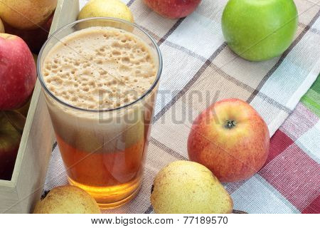 Apple and pear juice.