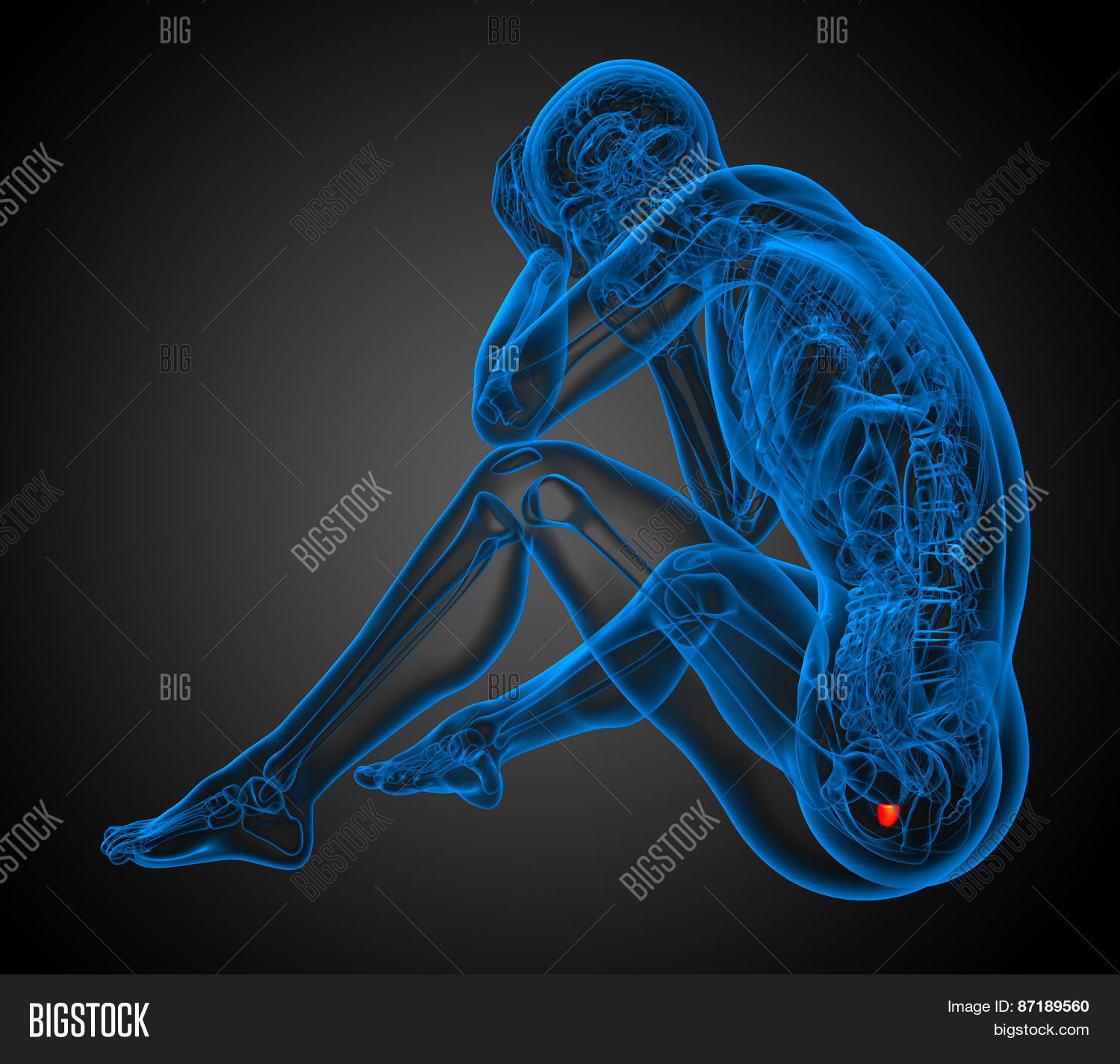 Гиф простаты. Простатит абстракция. Светящийся полу сидящий человек