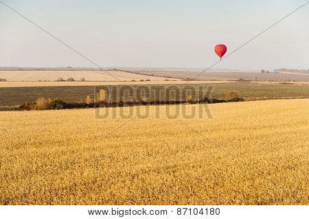 Landscape With Hot Air Balloons
