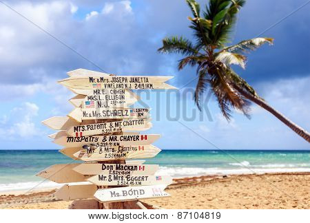 Funny Direction Signpost