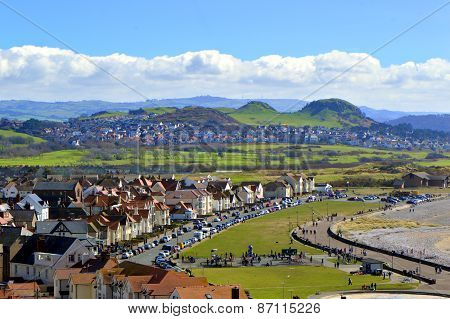 Llandudno West shore beach on the river Conwy estuary