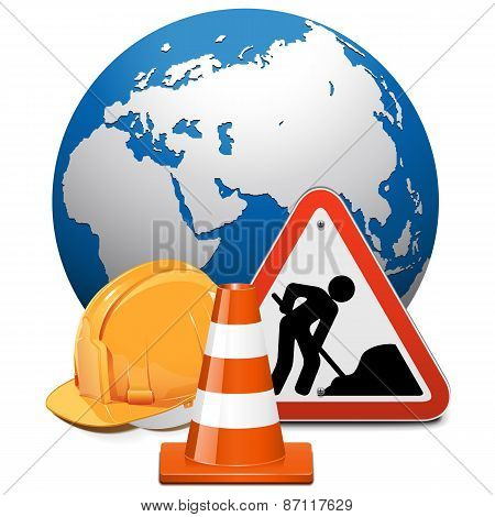 Vector Repair Concept With Globe