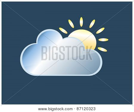 White Cloud With Sun