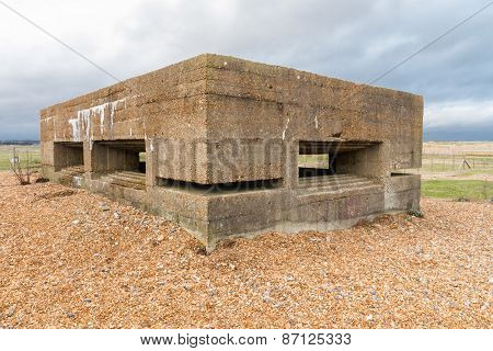Vickers Machine Gun Post, World War Two.